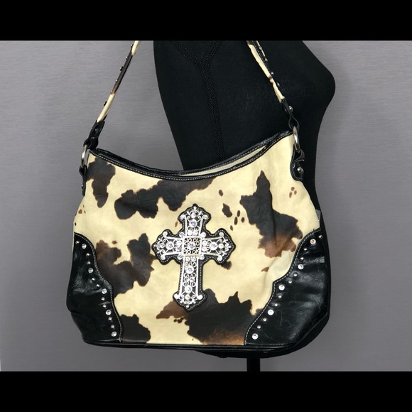 NWT Country Road CT Series Cowprint/Cross Purse. - Picture 2 of 7